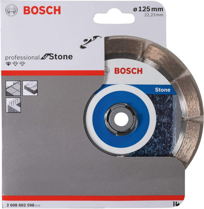 Bosch dijamantska rezna ploča Standard for Stone 125 x 22,23 x 1,6 x 10 mm pakovanje od 1 komada - 2608602598