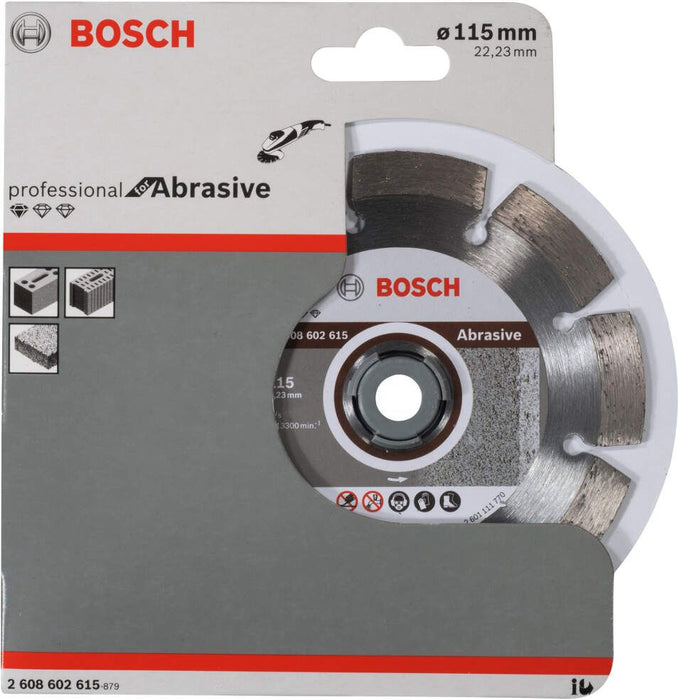 Bosch dijamantska rezna ploča Standard for Abrasive 115 x 22,23 x 6 x 7 mm - 2608602615