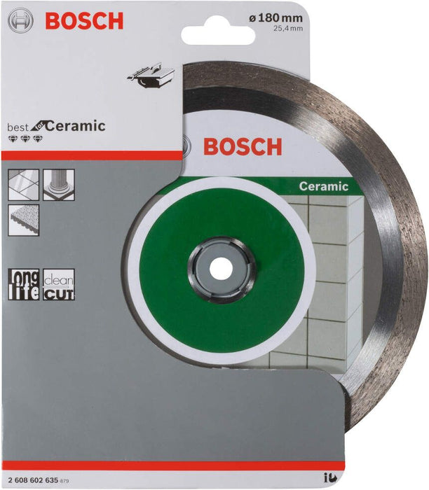 Bosch dijamantska rezna ploča Best for Ceramic 180 x 25,40 x 2,2 x 10 mm - 2608602635