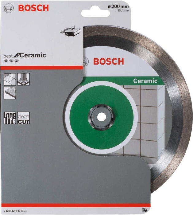 Bosch dijamantska rezna ploča Best for Ceramic 200 x 25,40 x 2,2 x 10 mm - 2608602636