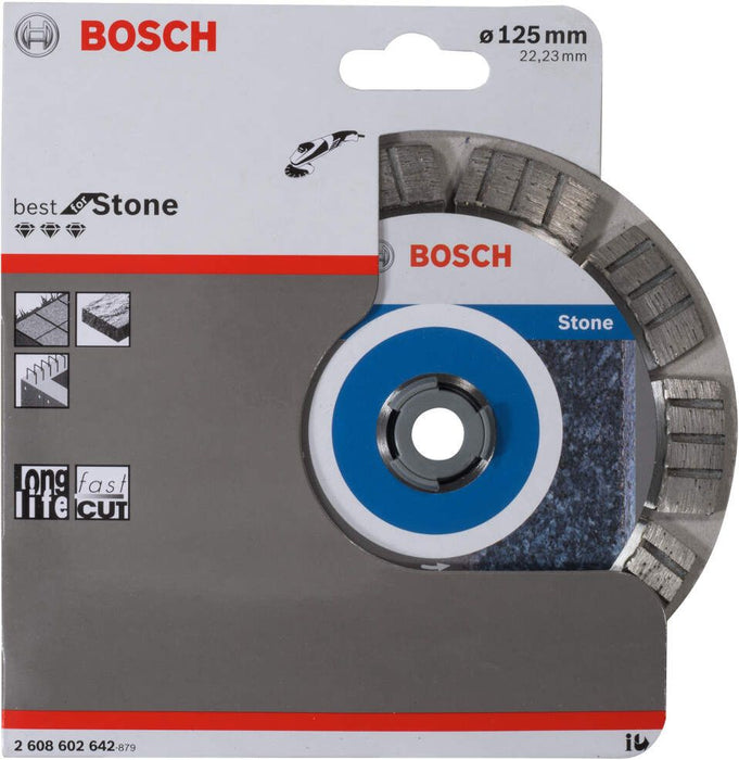 Bosch dijamantska rezna ploča Best for Stone 125 x 22,23 x 2,2 x 12 mm - 2608602642