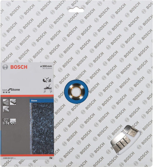 Bosch dijamantska rezna ploča Best for Stone 300 x 20,00+25,40 x 2,8 x 15 mm - 2608602647