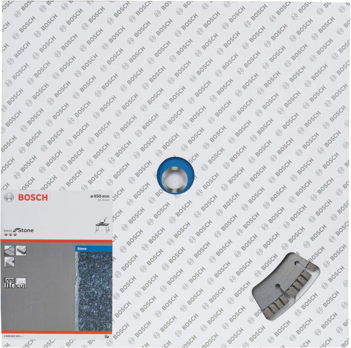 Bosch dijamantska rezna ploča Best for Stone 450 x 25,40 x 3,8 x 12 mm - 2608602650