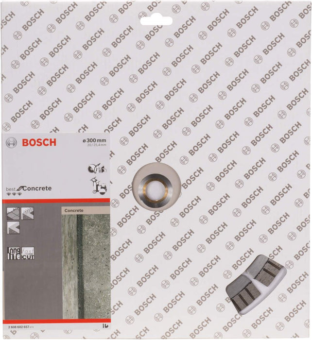 Bosch dijamantska rezna ploča Best for Concrete 300 x 20,00+25,40 x 2,8 x 15 mm - 2608602657