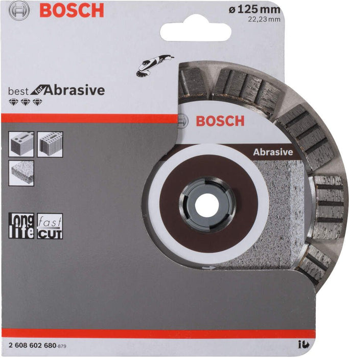 Bosch dijamantska rezna ploča Best for Abrasive 125 x 22,23 x 2,2 x 12 mm - 2608602680