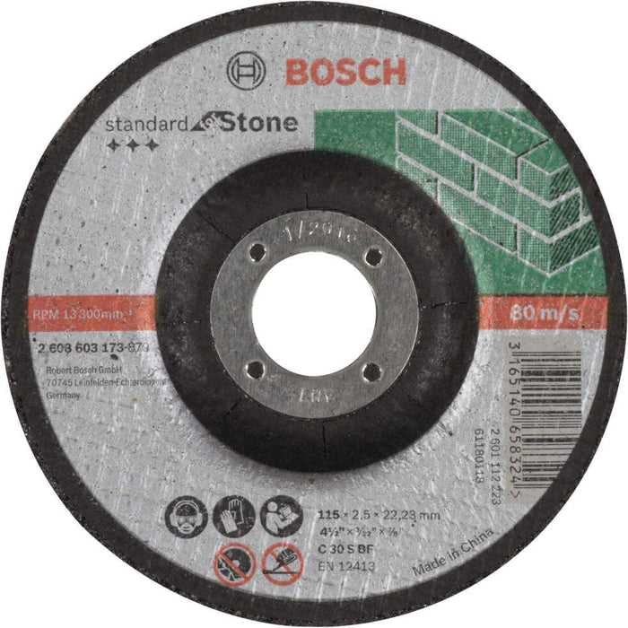 Bosch rezna ploča ispupčena Standard for Stone C 30 S BF, 115 mm, 22,23 mm, 2,5 mm - 2608603173