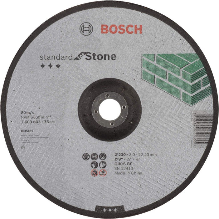 Bosch rezna ploča ispupčena Standard for Stone C 30 S BF, 230 mm, 22,23 mm, 3,0 mm - 2608603176