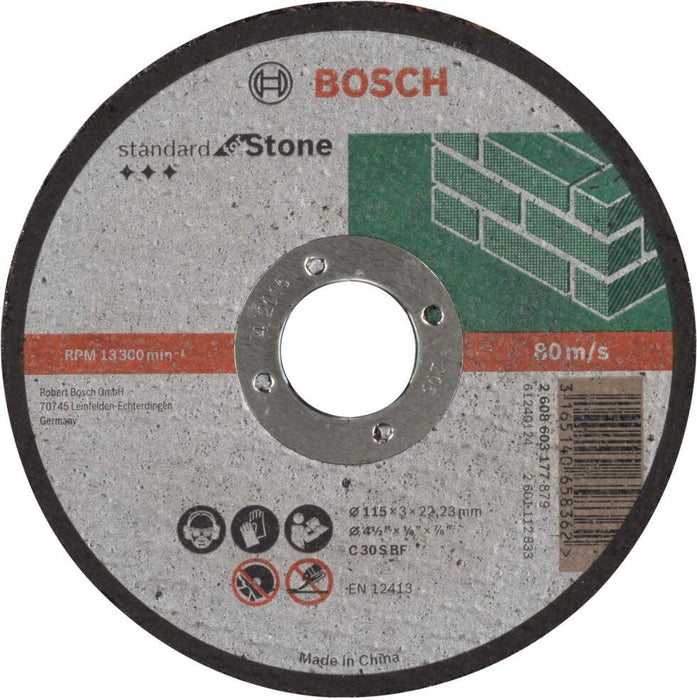Bosch rezna ploča ravna Standard for Stone C 30 S BF, 115 mm, 22,23 mm, 3,0 mm - 2608603177