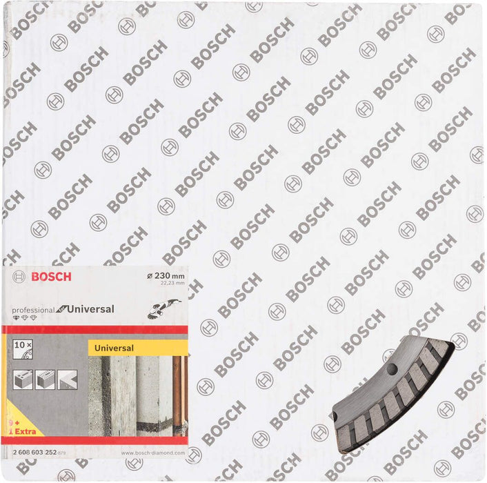 Bosch dijamantska rezna ploča Standard for Universal Turbo 230 x 22,23 x 2,5 x 10 mm pakovanje od 10 komada - 2608603252