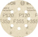 BOSCH PRO F355 brusni disk, 125 mm, G120, 5 kom. - Brusni list Scheibe 8 Loch (SB 5 (2608605117)-SBT Alati Beograd