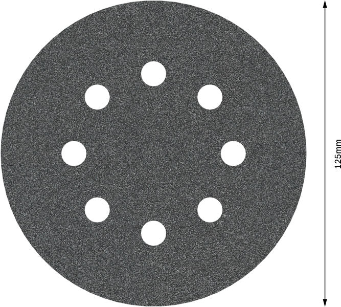 BOSCH PRO F355 brusni disk, 125 mm, G120, 5 kom. - Brusni list Scheibe 8 Loch (SB 5 (2608605117)-SBT Alati Beograd