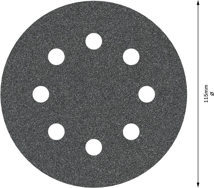 BOSCH PRO F355 brusni disk, 115 mm, G120, 5 kom. - 5-delni set brusnih listova115 mm, P120 (2608605559)-SBT Alati Beograd