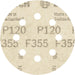 BOSCH PRO F355 brusni disk, 115 mm, G120, 5 kom. - 5-delni set brusnih listova115 mm, P120 (2608605559)-SBT Alati Beograd