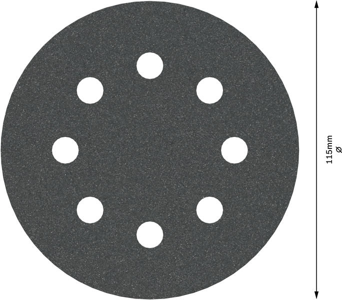 BOSCH PRO F355 brusni disk, 115 mm, G240, 5 kom. - 5-delni set brusnih listova115 mm, P240 (2608605561)-SBT Alati Beograd