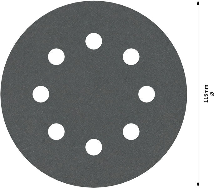 BOSCH PRO F355 brusni disk, 115 mm, G400, 5 kom. - 5-delni set brusnih listova115 mm, P400 (2608605562)-SBT Alati Beograd