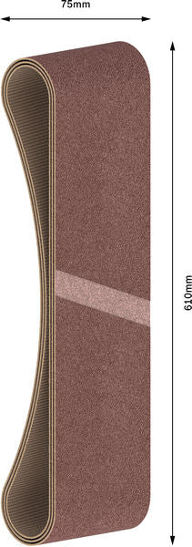 BOSCH PRO X440 brusna traka, 75×610 mm, G40, 3 kom. - 3-del.set br.traka,BestForWood75x610,P40 (2608606089)-SBT Alati Beograd