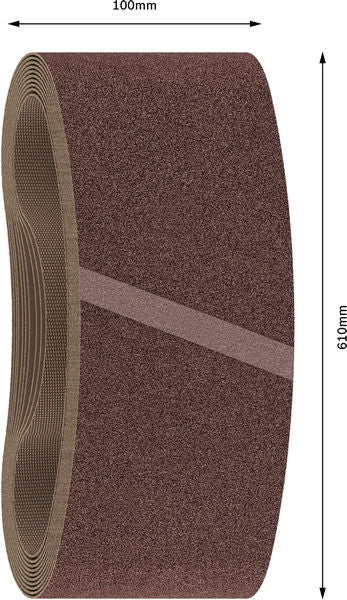 BOSCH PRO X440 brusna traka, 100×610 mm, G150, 10 kom. - 10del.set br.traka,BestFWood100x610,P150 (2608606138)-SBT Alati Beograd