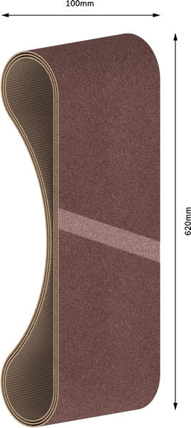 BOSCH PRO X440 brusna traka, 100×620 mm, G220, 3 kom. - 3-del.set br.traka,BestFWood100x620,P220 (2608606146)-SBT Alati Beograd