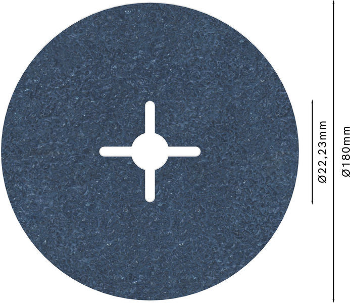 BOSCH PRO R574 fiber disk, 180 mm, G36 - Fiber diskovi za ugaone brusilice 180 mm (2608607256)-SBT Alati Beograd