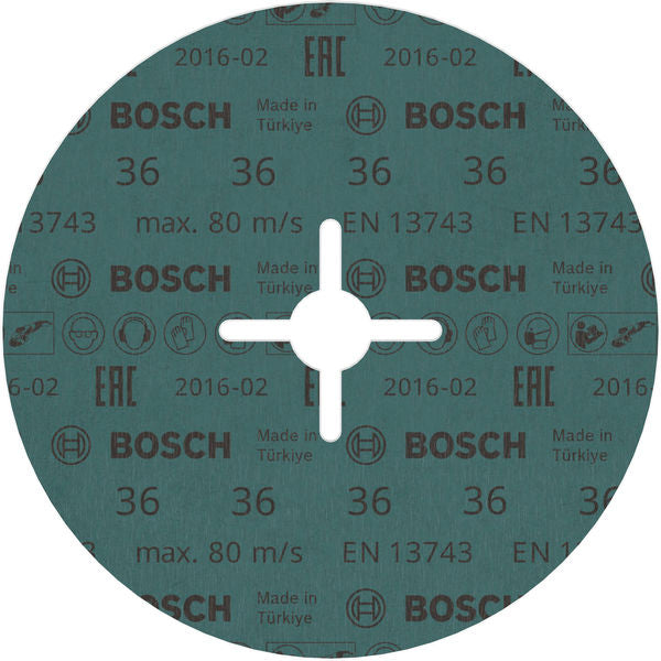 BOSCH PRO R574 fiber disk, 180 mm, G36 - Fiber diskovi za ugaone brusilice 180 mm (2608607256)-SBT Alati Beograd