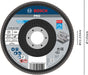 BOSCH PRO X571 lamelna brusna ploča, ravan, 125 mm, G120 - Lam.Br.disk-ravni; BestForMetal125,P120 (2608607329)-SBT Alati Beograd