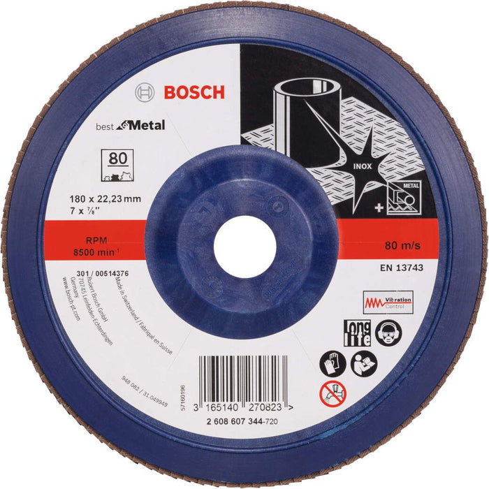 Bosch lamelni brusni disk X571, Best for Metal Prečnik 180 mm