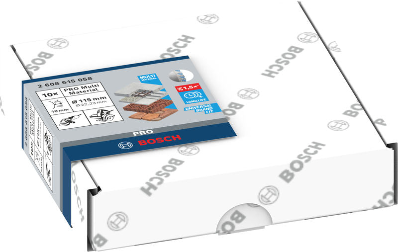 BOSCH PRO Multi Material dijamantska rezna ploča, 115×22,23 mm, 10 kom. -   (2608615058)