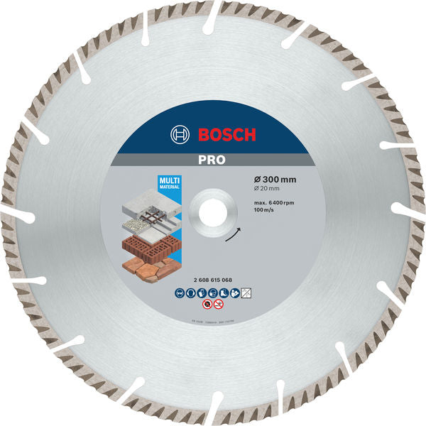 BOSCH PRO Multi Material dijamantska rezna ploča, 300×20 mm - (2608615068)-SBT Alati Beograd