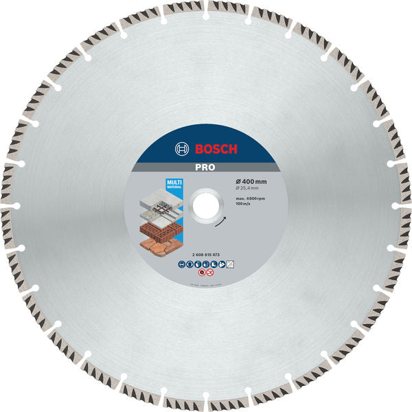 BOSCH PRO Multi Material dijamantska rezna ploča, 400×25,4 mm - (2608615073)-SBT Alati Beograd