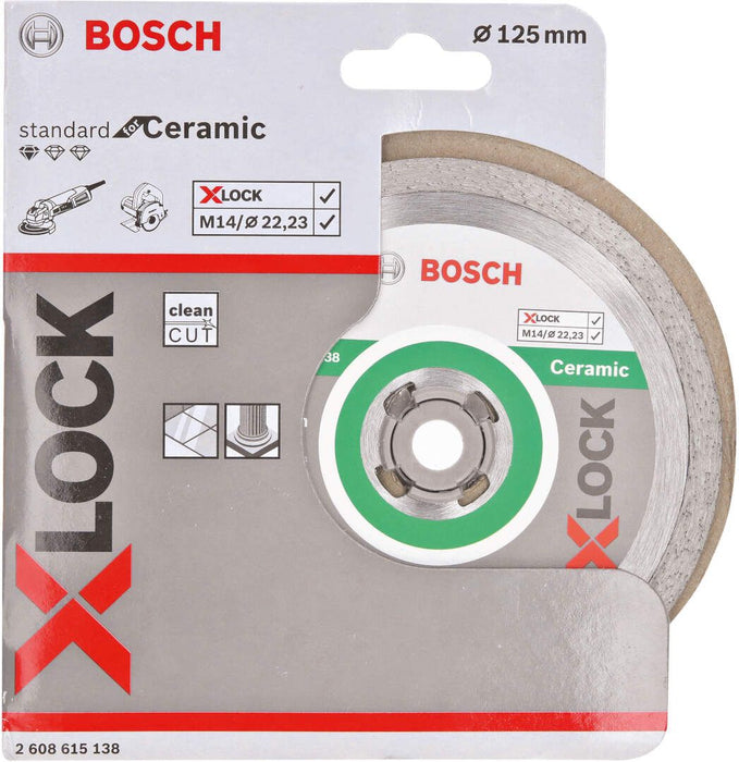 Bosch X-LOCK Standard for Ceramic dijamantska rezna ploča 125x22,23x1,6x7 - 2608615138