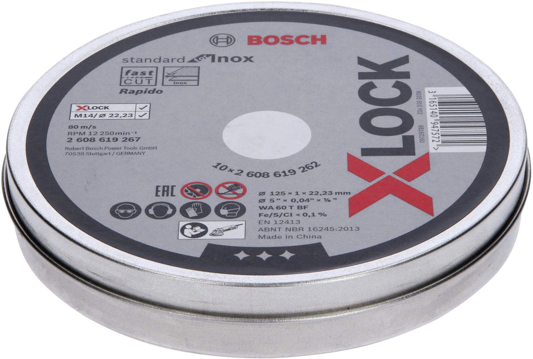 Bosch X-LOCK Standard for Inox 125x1x22,23 mm za ravno sečenje - 2608619262