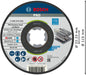BOSCH PRO Stainless Steel and Metal lepljena rezna ploča, 115×1,6×22,23 mm, X-Lock, ravna - (2608619362)-SBT Alati Beograd