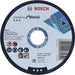 BOSCH Standard for Metal ravna rezna ploča 115 mm, 22,23 mm - Rezna ploča Standard for Metal 115x1 mm (2608619767)-SBT Alati Beograd