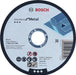 BOSCH Standard for Metal ravna rezna ploča 125 mm, 22,23 mm - Rezna ploča Standard for Metal 125x1 mm (2608619768)-SBT Alati Beograd