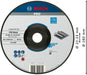 BOSCH PRO Metal lepljeni brusni disk, 180×8×22,23 mm - Brusna ploča izvijena 180x8 mm SfMetal (2608619778)-SBT Alati Beograd
