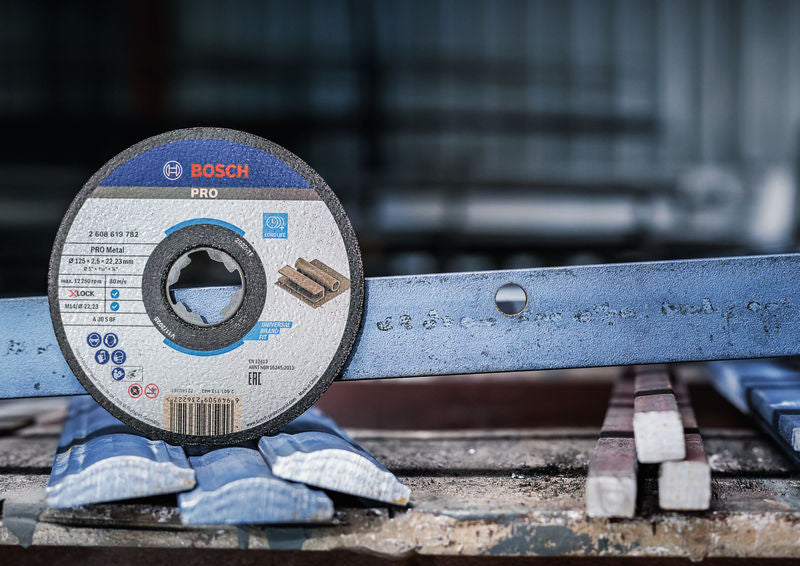 BOSCH PRO Metal lepljena rezna ploča, 115×2,5×22,23 mm, X-Lock, sa uvučenim centrom - X-LOCK rez ploča izv 115x2,5 mm SfMetal (2608619781)-SBT Alati Beograd