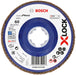 BOSCH X-LOCK lamelna brusna ploča X551, Expert for Metal - X-LOCK flap disk X551 P60 125 mm ravni (2608619816)-SBT Alati Beograd
