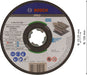BOSCH PRO Stainless Steel and Metal X-Lock Cutting Disc, 125 x 1.6 x 22.23 mm - Disk za bruš. sa razdva. PRO SS & Metal (2608619889)-SBT Alati Beograd