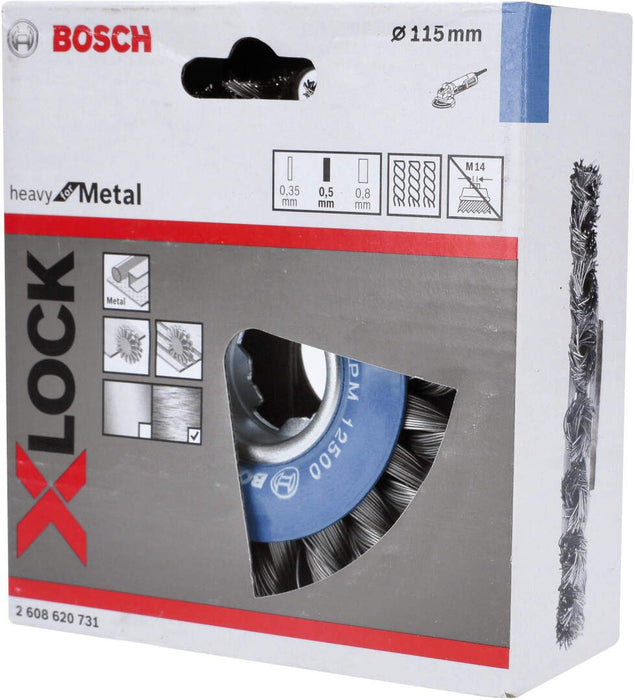 Bosch X-LOCK točak od talasaste žice 115, čelični - 2608620731