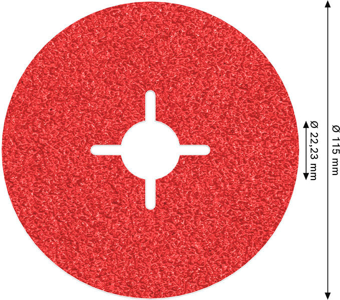 BOSCH PRO R780 fiber disk, 115 mm, G36 - (2608621604)-SBT Alati Beograd