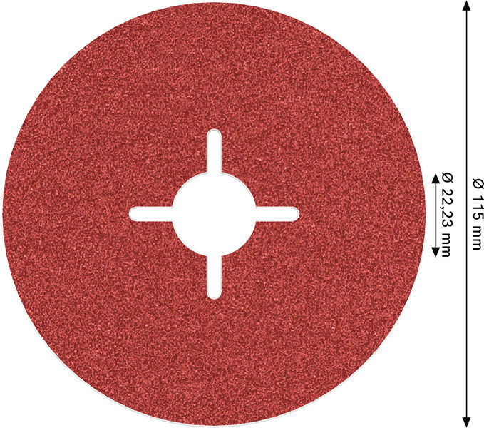 BOSCH PRO R780 fiber disk, 115 mm, G80 - (2608621607)-SBT Alati Beograd