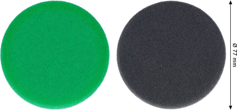 BOSCH Set sunđera za poliranje, 77 mm, 2 dela - Sundjer za poliranje 77mm, Set, 2x (2608623364)-SBT Alati Beograd