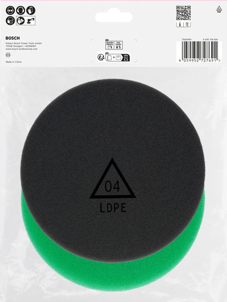 BOSCH Set sunđera za poliranje, 125 mm, 2 dela - Sundjer za poliranje 125mm, Set, 2x (2608623367)-SBT Alati Beograd