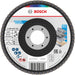 BOSCH X451 lamelna brusna ploča, 115×22,23 mm, G40, T27, 60 delova - Lepezasta brusna ploča X451 115mm T27 G4 (2608626129)-SBT Alati Beograd
