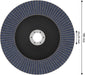 BOSCH X451 lamelna brusna ploča, 180×22,23 mm, G60, T29, 15 delova - Lepezasta brusna ploča X451 180mm T29 G6 (2608626157)-SBT Alati Beograd