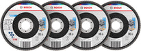 BOSCH X451 lamelna brusna ploča, 125×22,23 mm, G40; 60; 80; 120, T29, 60 delova - Lepezasta brusna ploča X451 125mmT29MixG (2608626160)-SBT Alati Beograd