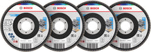 BOSCH X451 lamelna brusna ploča, 115×22,23 mm, G40; 60; 80; 120, T29, 15 delova - Lepezasta brusna ploča X451 115mmT29MixG (2608626161)-SBT Alati Beograd