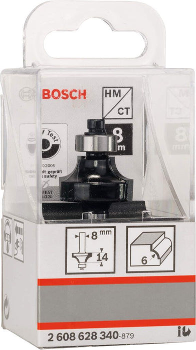 Bosch glodala za zaobljavanje 8 mm, R1 6 mm, L 13,2 mm, G 53 mm - 2608628340