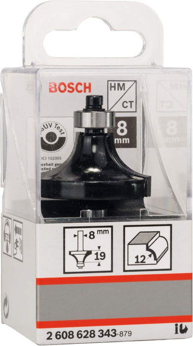 Bosch glodala za zaobljavanje 8 mm, R1 12 mm, L 19 mm, G 60 mm - 2608628343