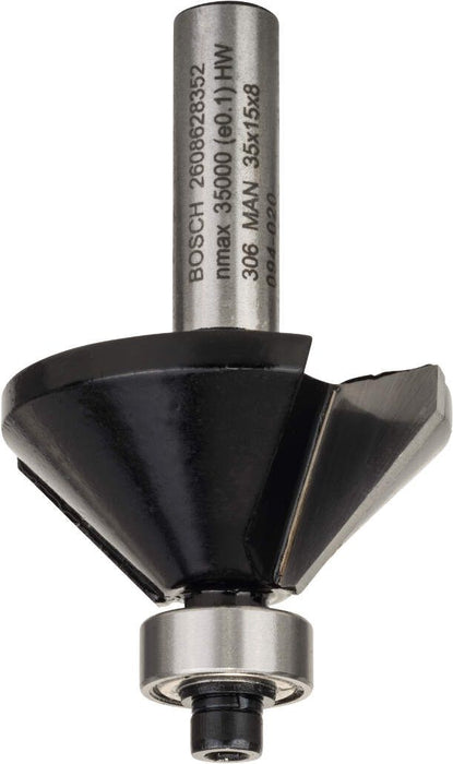 Bosch glodalo za skošavanje ivica 8 mm, B 11 mm, L 15 mm, G 56 mm, 45° - 2608628352